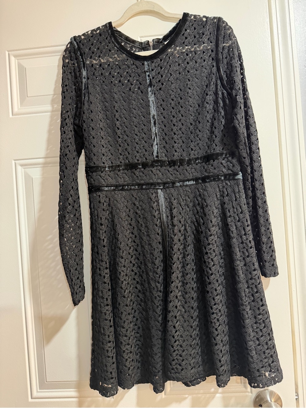 Xhilaration Black Lace Fit-and-Flare Dress